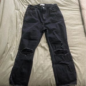 Ultra High Rise Straight Legged Jeans